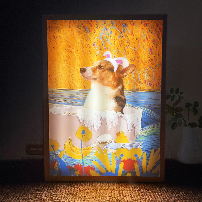 Custom Pet Memorial Gifts Smart Lamp Photo Frame | illumiFrame