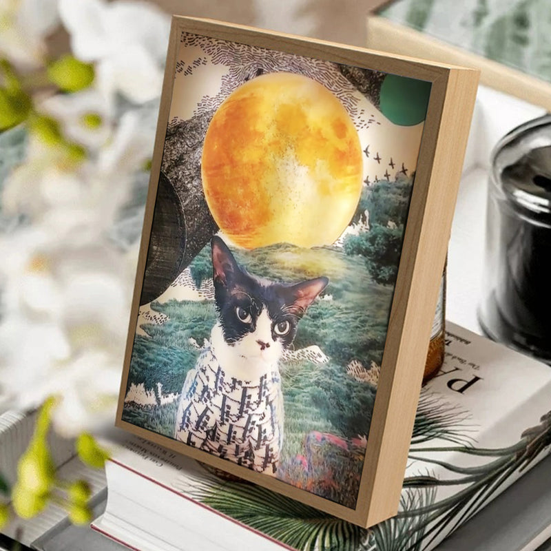 Custom Pet Memorial Gifts Smart Lamp Photo Frame | illumiFrame